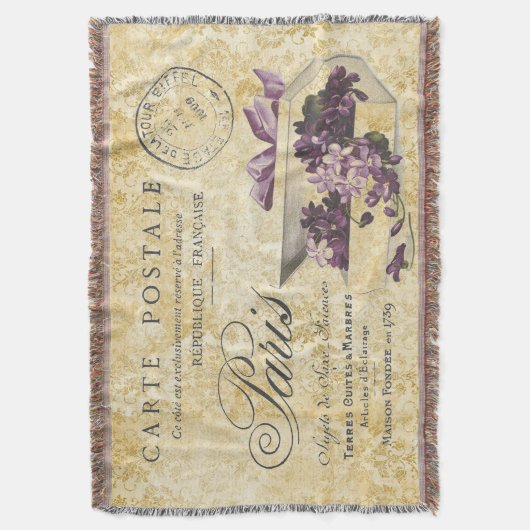 Paris Lilacs Carte Postale Decke (Vorderseite Vertikal)