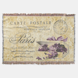 Paris Lilacs Carte Postale Decke