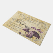 Paris Lilacs Carte Postale Fußmatte (Schrägansicht)