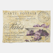 Paris Lilacs Carte Postale Geschirrtuch (Horizontal)