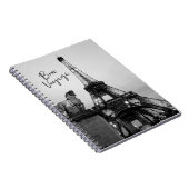 Paris Lit Up Eiffel Tower Bon Voyage Travel Notizblock (Rechte Seite)