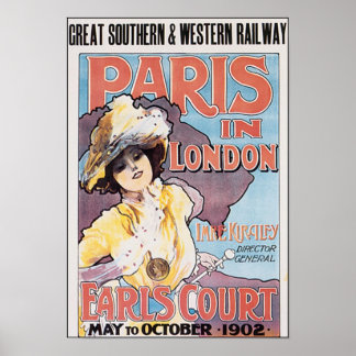 Paris: London Earls Court Poster
