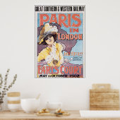 Paris: London Vintage Travel Poster (Küche)