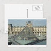 Paris Louvre Glass Postkarte (Vorne/Hinten)