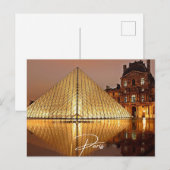 Paris Louvre (Paris) Einladungspostkarte (Vorne/Hinten)