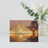 Paris Louvre (Paris) Einladungspostkarte (Stehend Vorderseite)