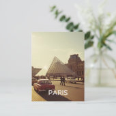 Paris Louvre Postkarte (Stehend Vorderseite)