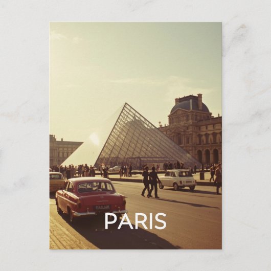 Paris Louvre Postkarte (Vorderseite)