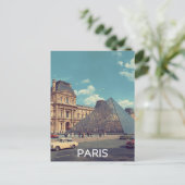 Paris Louvre Postkarte (Stehend Vorderseite)