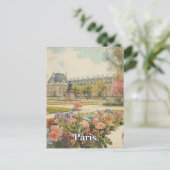 Paris Louvre Postkarte (Stehend Vorderseite)