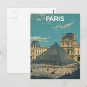 Paris Louvre Postkarte (Vorne/Hinten)