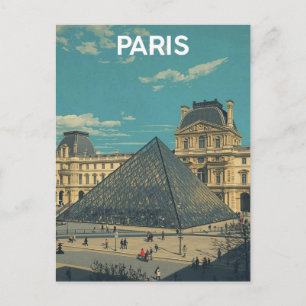 Paris Louvre Postkarte