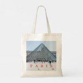 Paris Louvre Pyramide Aussicht Tosack Tragetasche (Rückseite)