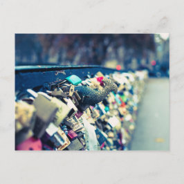 Paris Love Locks Arts Bridge Foto Postcard Postkarte