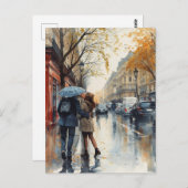 Paris Love Postkarte (Vorne/Hinten)