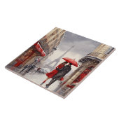Paris Love: Romantic Winter Eiffel Tower Walk Fliese (Seite)
