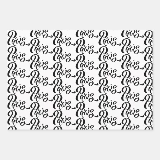 Paris Lover Trio Geschenkpapier Set (Vorderseite 2)