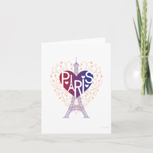 PARIS Lover's Heart® CARD Karte (Vorderseite)