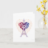 PARIS Lover's Heart® CARD Karte (Gelbe Blume)