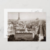 Paris: Luftbild, 1900 Postkarte (Vorne/Hinten)