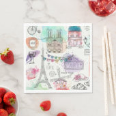 Paris Luncheon Paper Napkins Serviette (Beispiel)