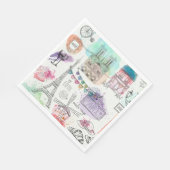 Paris Luncheon Paper Napkins Serviette (Ecke)