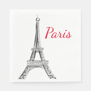 Paris Luncheon Paper Napkins Serviette