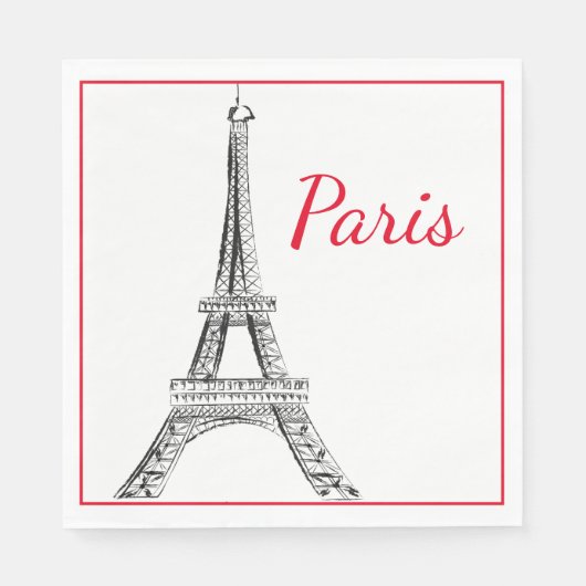 Paris Luncheon Paper Napkins Serviette (Vorderseite)