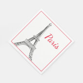 Paris Luncheon Paper Napkins Serviette (Ecke)