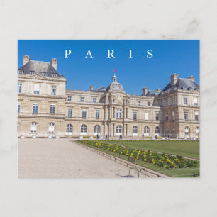 Paris Luxembourg Palace View Postkarte