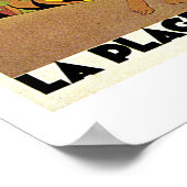 Paris Lyon Mediterranean Vintage Travel Poster (Ecke)