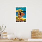 Paris Lyon Mediterranean Vintage Travel Poster (Küche)