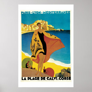 Paris Lyon Mittelmeer Vintage Reiseposter Poster