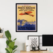Paris-Madrid-Le-Petit Parisian Posters Poster (Heimbüro)