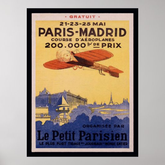 Paris-Madrid-Le-Petit Parisian Posters Poster (Vorne)