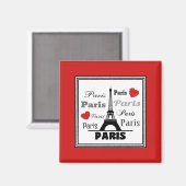 Paris Magnet (Vorderseite/Rückseite)