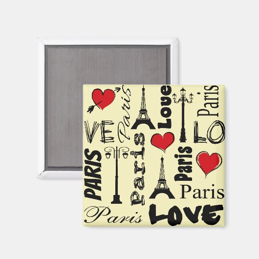 Paris Magnet (Vorderseite/Rückseite)