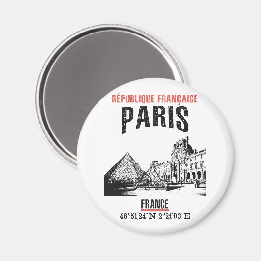 Paris Magnet (Vorderseite/Rückseite)
