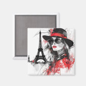 Paris Magnet (Vorderseite/Rückseite)