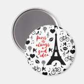 Paris Magnet (Vorderseite/Rückseite)