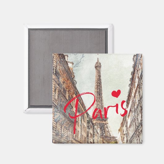 Paris Magnet (Vorderseite/Rückseite)