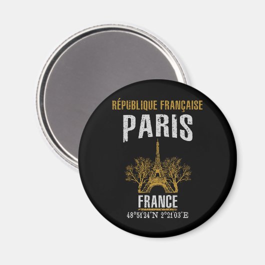 Paris Magnet (Vorderseite/Rückseite)