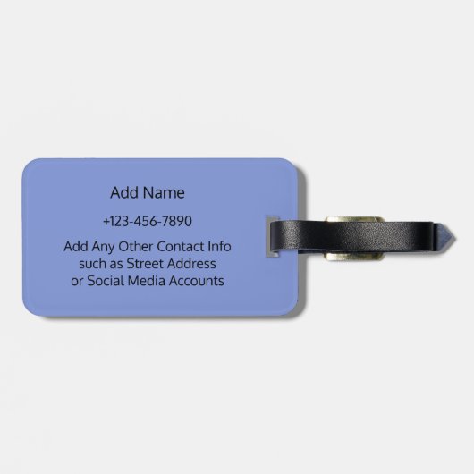 Paris, Mailand, New York, Rom, London Custom Text Gepäckanhänger (Rückseite horizontal)