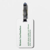 Paris-Makronen Gepäckanhänger (Rückseite vertikal)