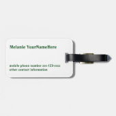 Paris-Makronen Gepäckanhänger (Rückseite horizontal)