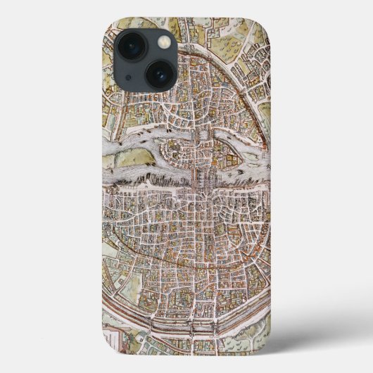 PARIS MAP, 1581 Case-Mate iPhone HÜLLE (Rückseite)