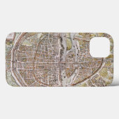 PARIS MAP, 1581 Case-Mate iPhone HÜLLE (Rückseite (Horizontal))