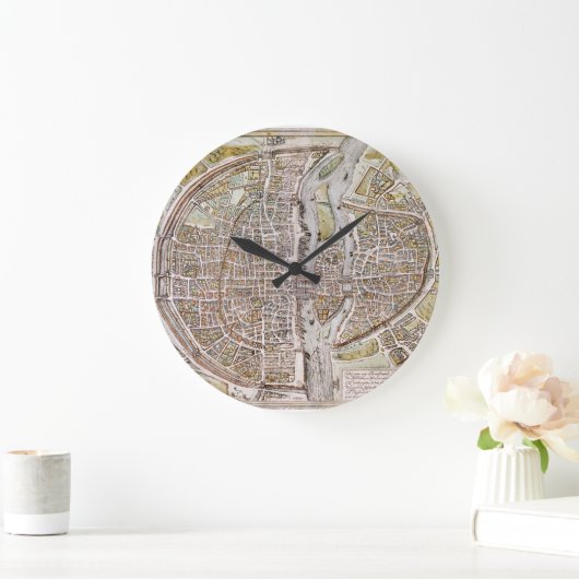 PARIS MAP, 1581 GROßE WANDUHR (Zuhause)