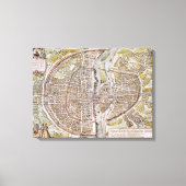 PARIS MAP, 1581 LEINWANDDRUCK (Vorderseite)