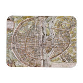 PARIS MAP, 1581 MAGNET (Horizontal)